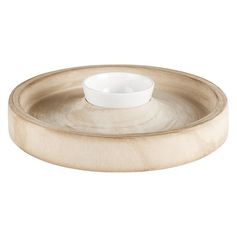 Chip Holder With Dip Bowl