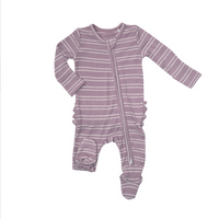 Angel Dear - Purple Ruffle Footie