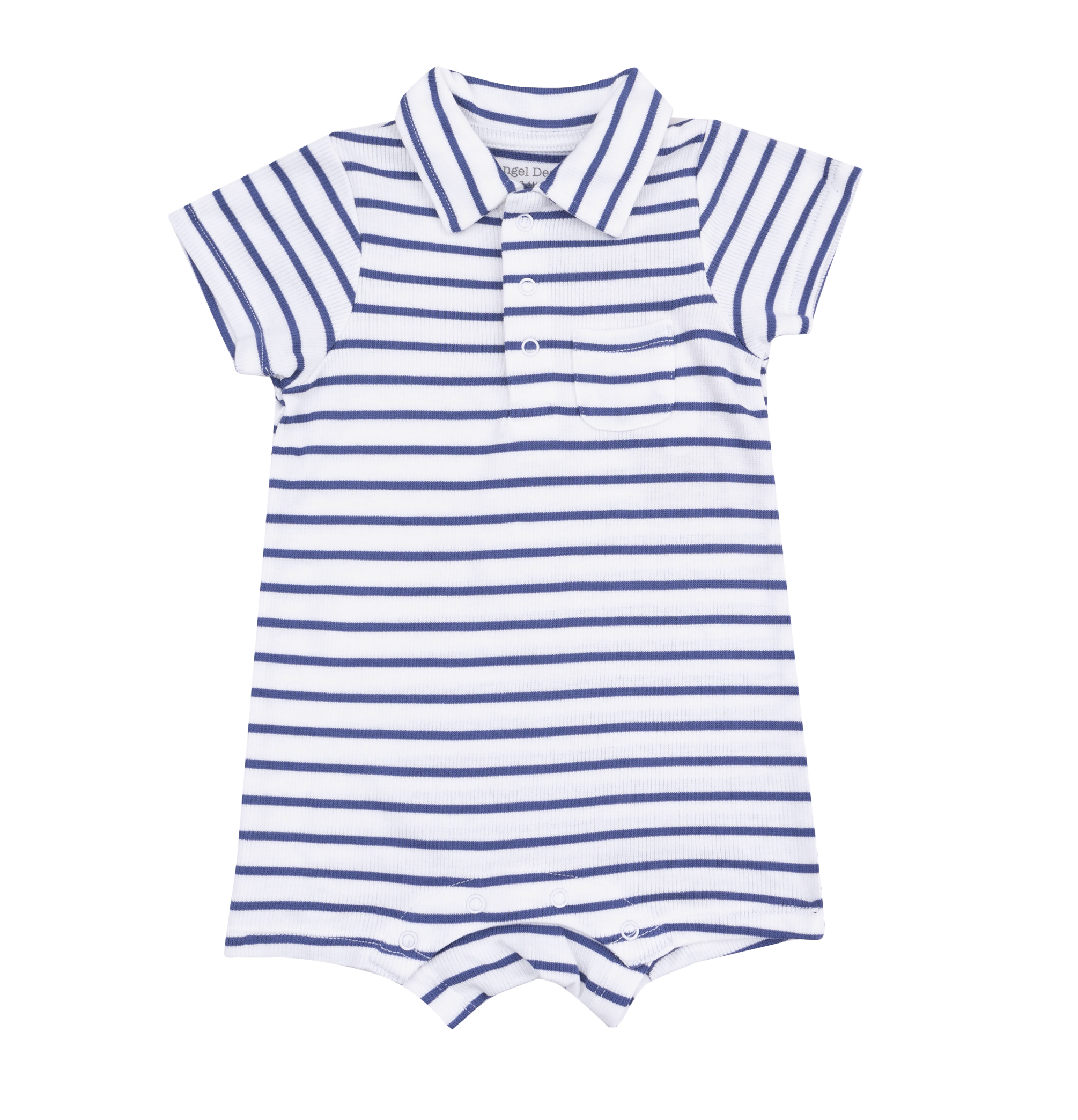 Stripe Blue Polo Onesie