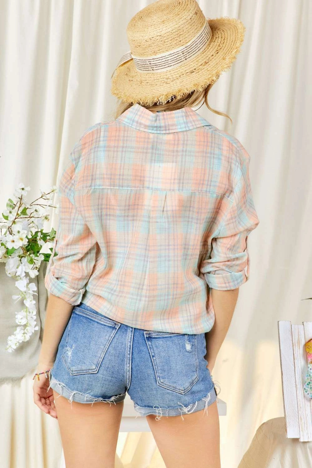 Bailey Plaid Longsleeve Top