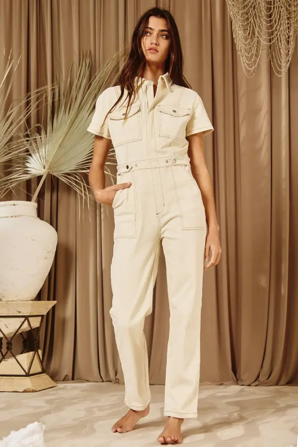 Denim utility suit shop