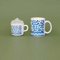 Blue and White Mama and Me Cup Set