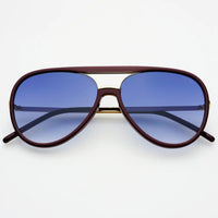 FREYRS- Shay Aviator Sunglasses (Burgundy)