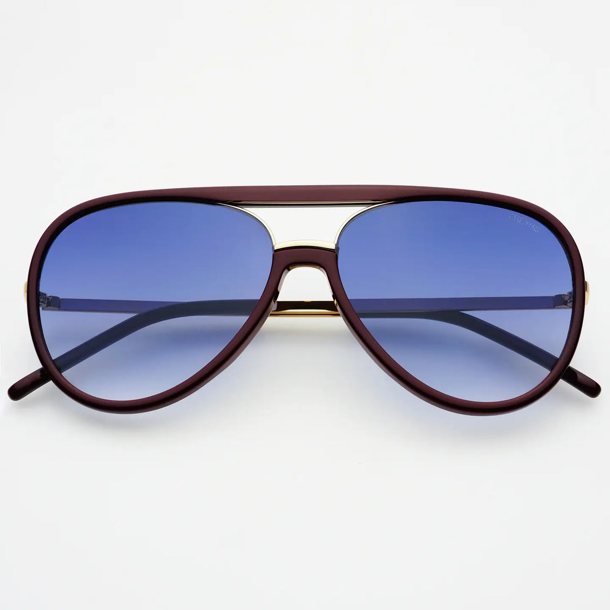 FREYRS- Shay Aviator Sunglasses (Burgundy)