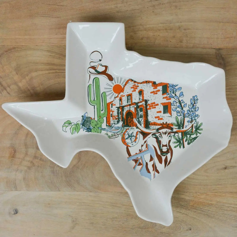 Texas State Shaped Platter