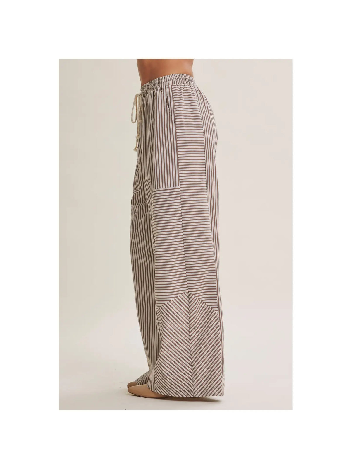Coffee Before Noon Striped Wide Leg Pants