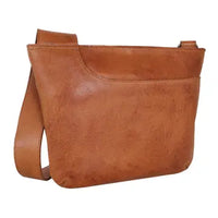 Arden Leather Crossbody Bag - Cognac