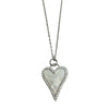 Nikki Smith -Silver Shell Heart Necklace