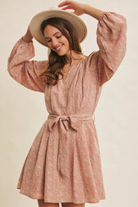 Romantic Floral Printed Dress