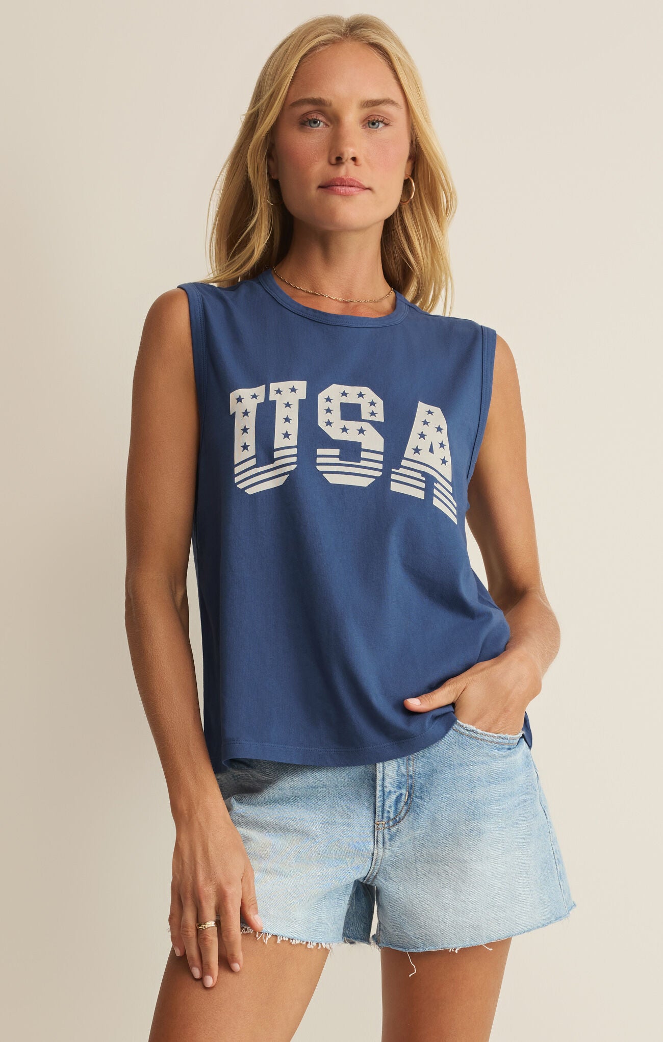 Z-Supply- Stars and Stripes Muscle Tank