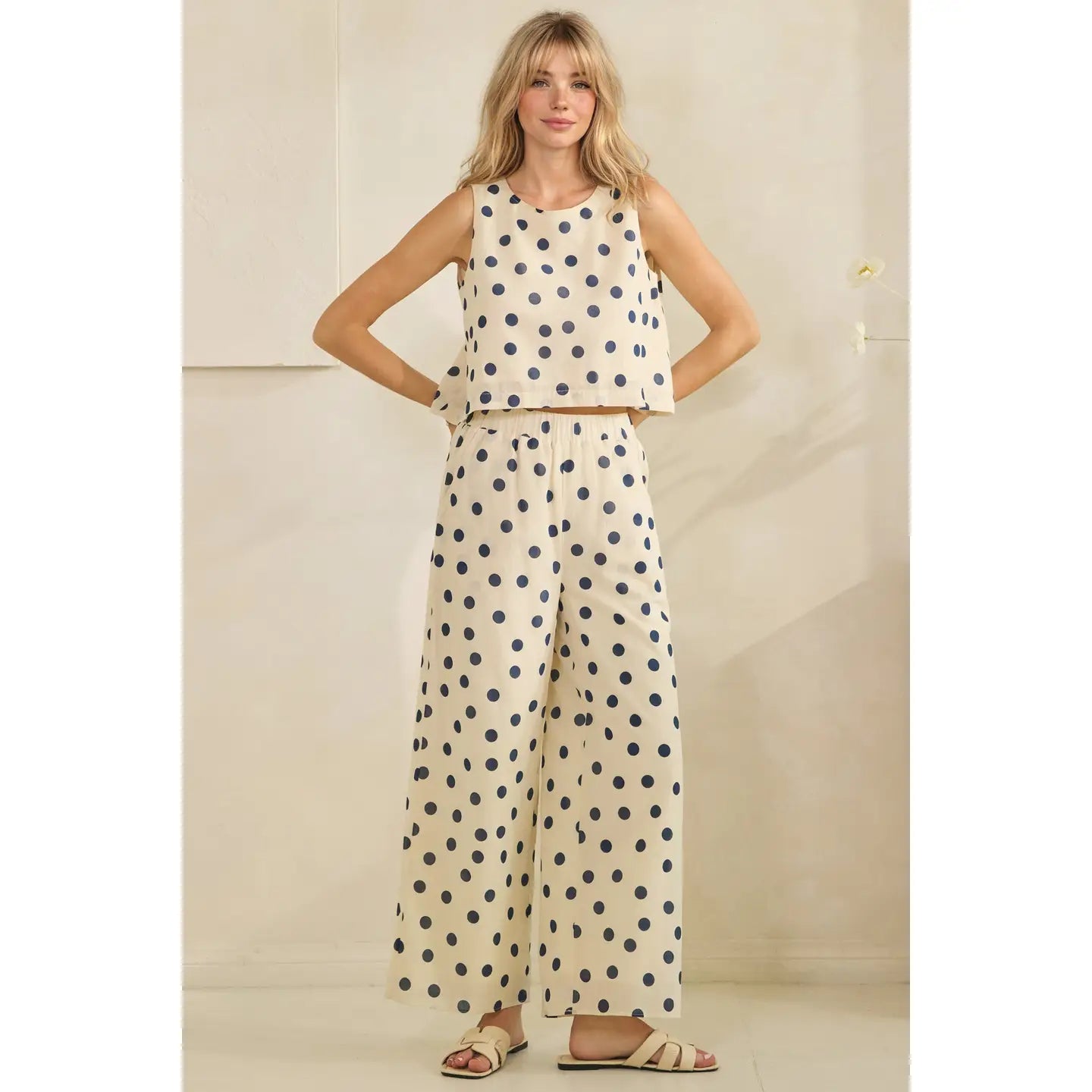 Ocean Breeze Polka Dot set