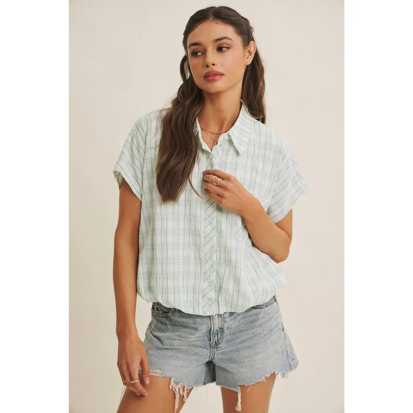 Kelly Green Bubble Top