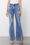 Hidden Split Flare Jean