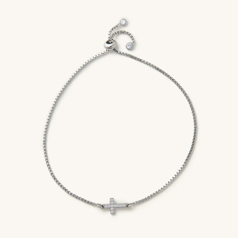 Nikki Smith - Crystal Cross Slider Bracelet