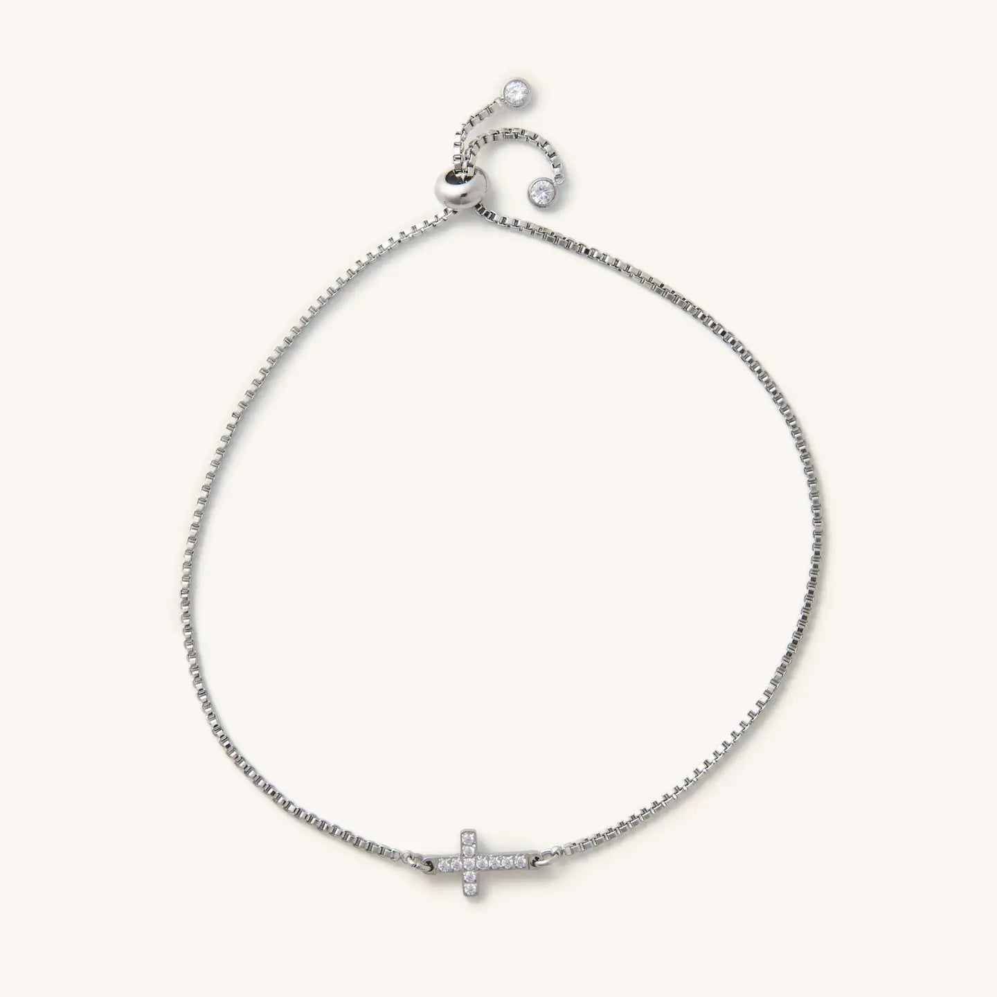 Nikki Smith bracelet- Martha cross stainless steel