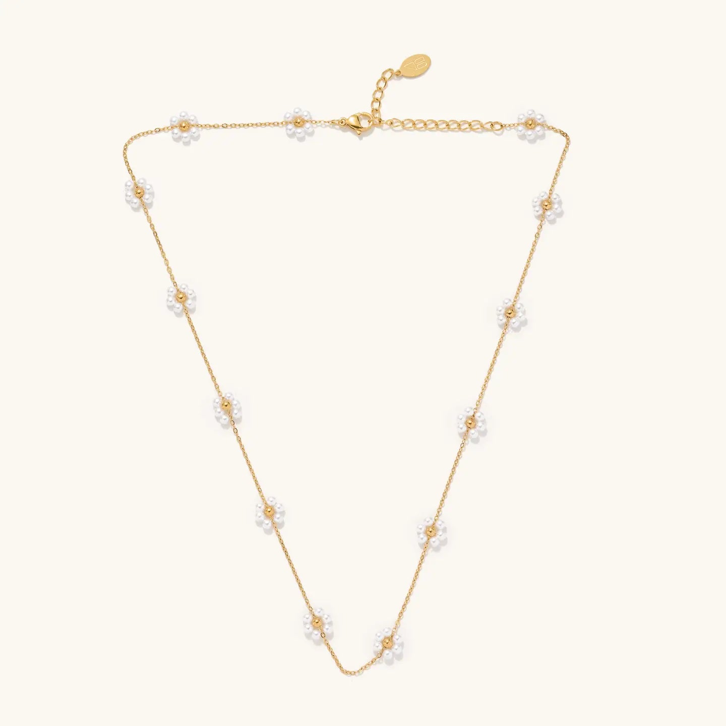 Nikki Smith - Pearl Daisy Dainty Necklace