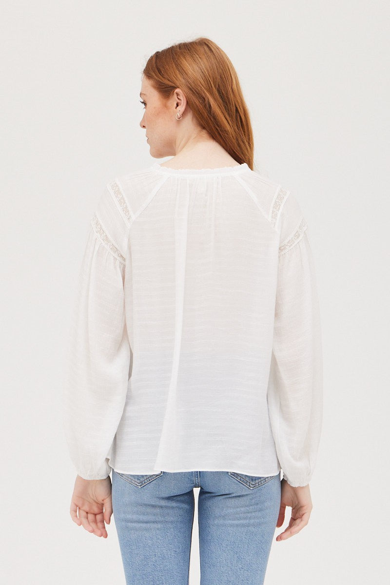 Laney White Blouse