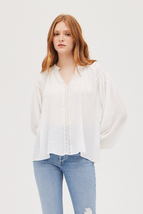 Laney White Blouse