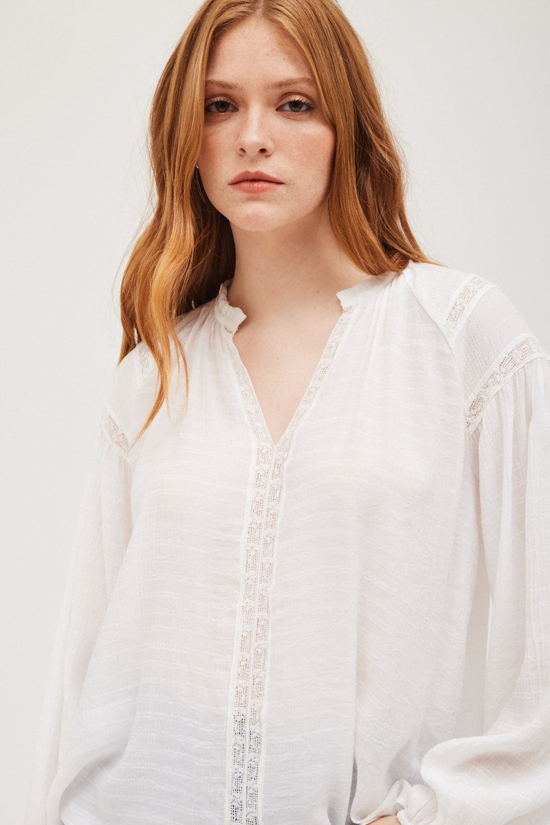 Laney White Blouse