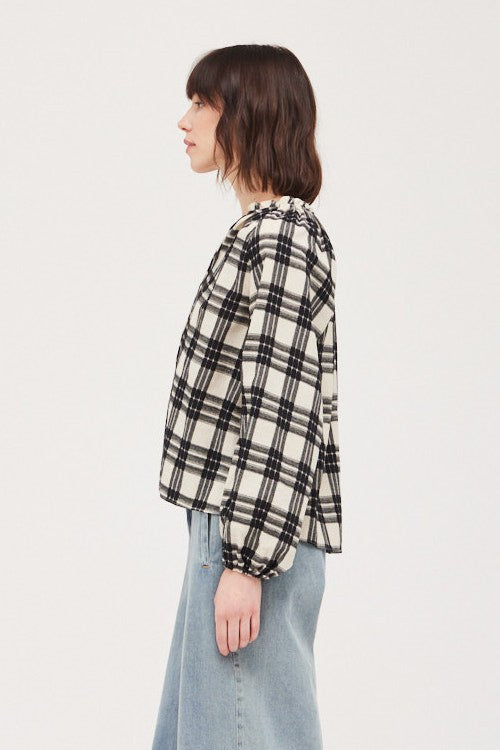 Lauren Plaid Blouse
