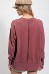 Misty Burgundy Pullover