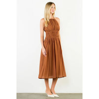 Lola Brown Sleeveless Dressn- august