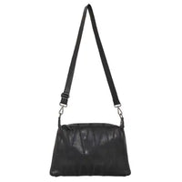 Avery Diamond Leather Crossbody - BLK