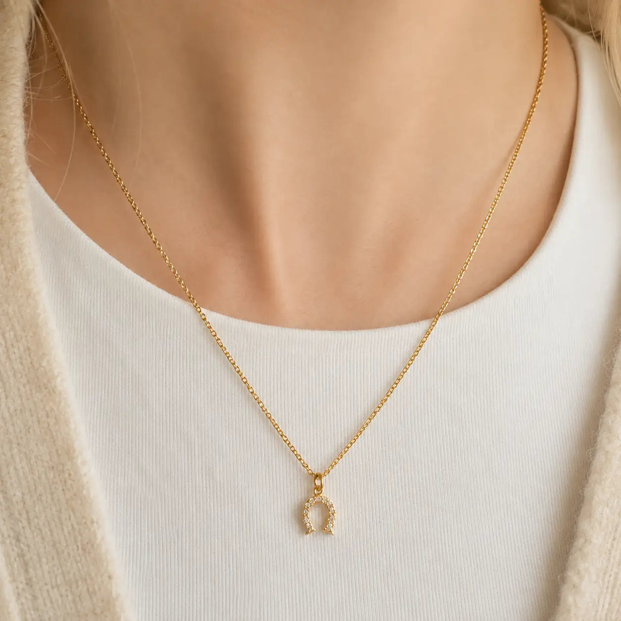 Nikki Smith Lucky Horseshoe Necklace