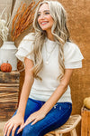 Delilah Ruffle Sleeve Top