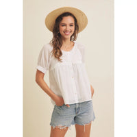 Cindy White Blouse