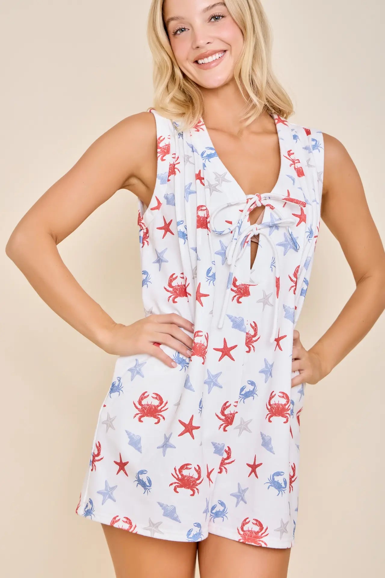 Seaside Starfish and Crab Romper