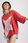 Star Patch Mineral Washed Top