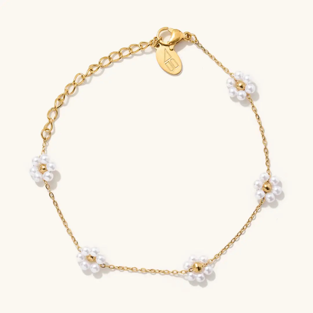 Nikki Smith - Pearl Daisy Anklet