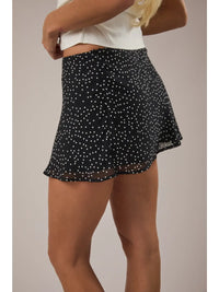 Chiffon Polka dot Mini Skirt