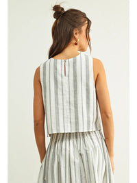 Sleeveless Striped tank Top
