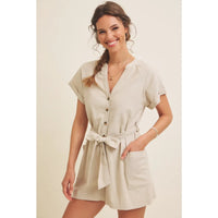 Sophie Linen Romper