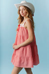 Avery Red Checker Dress