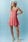Avery Red Checker Dress