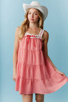 Avery Red Checker Dress
