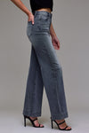 Hidden - Flare Pintuck Jean