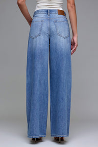 Hidden- Medium Wash Wide Leg Jean