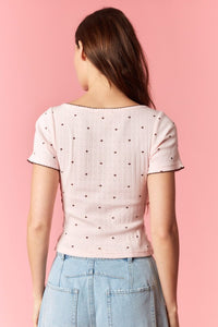Misty Polka Dot Top