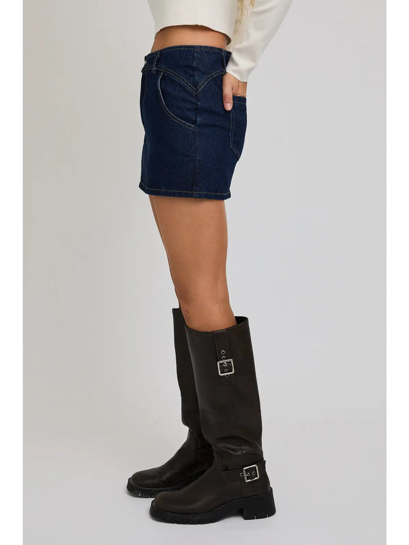 Western Style Mini Skirt