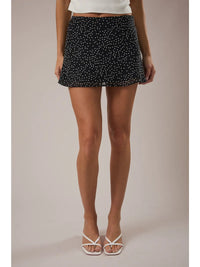 Chiffon Polka dot Mini Skirt