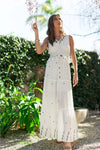 Embroidery Detail Maxi Skirt