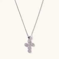 Nikki Smith necklace- Silver diamond cross