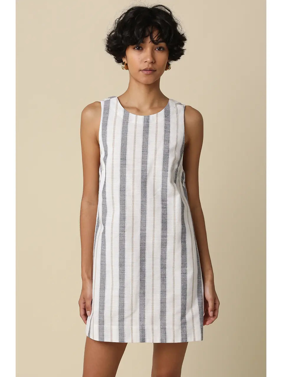 Isla Open Back Striped Dress