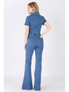 Laney Flare Denim Jumpsuit