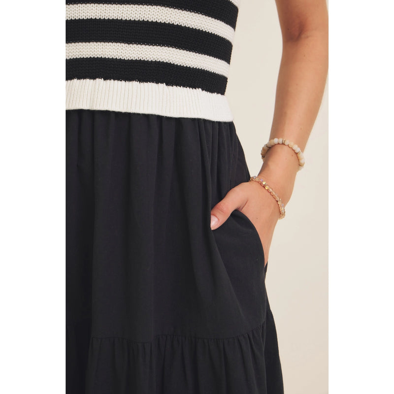 Striped Sweater Top Dress