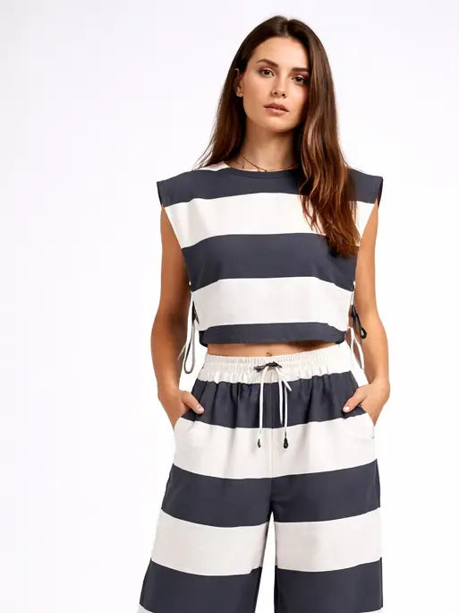Striped Sleeveless Top